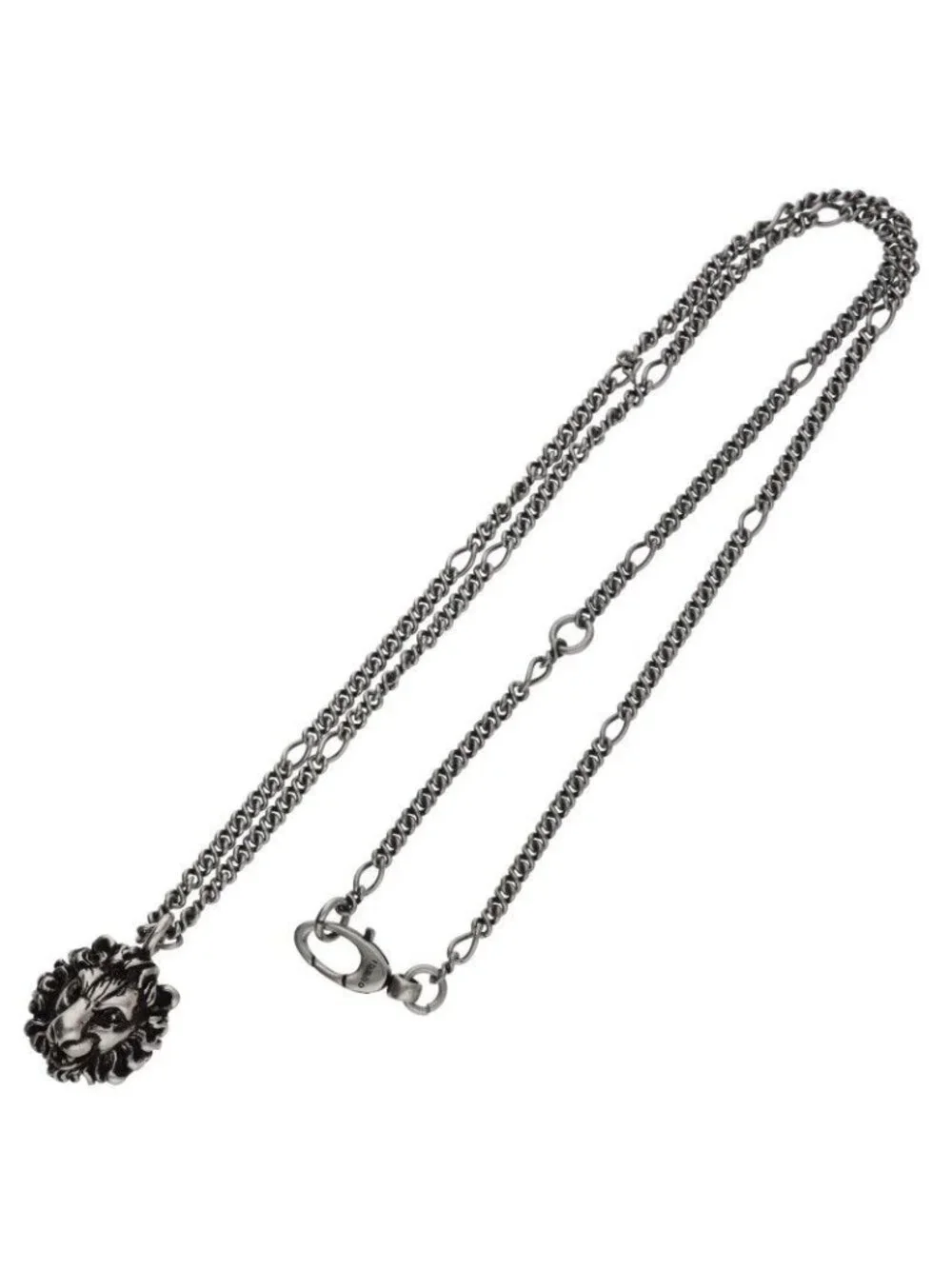 Gucci Lionhead Silver Chain Necklace - Picture 2 of 5